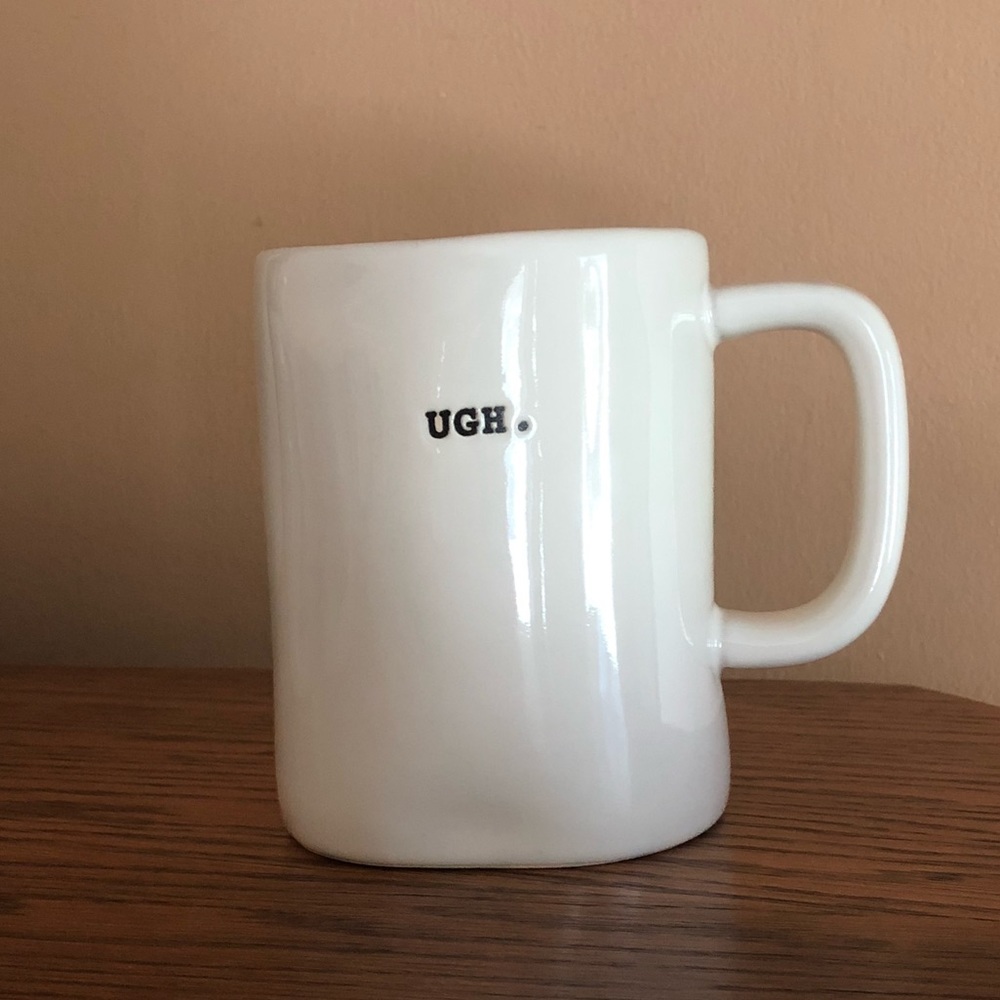 Rae Dunn typewriter Ugh Mug